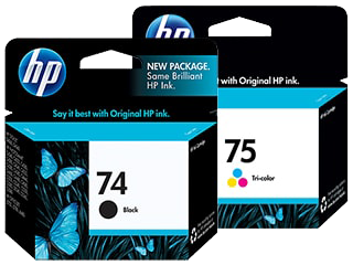 2 printer cartridges, HP, Hewlett Packard, Doing Better Business